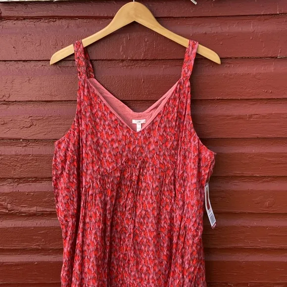 NWT Joie Tea Rose Cotton Maxi Dress Women’s Size XL