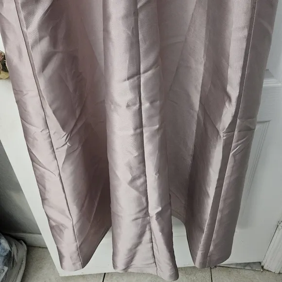 NWT Kay Unger Vivienne Strapless Walk-Thru Gown Navy Pink Sz 12
