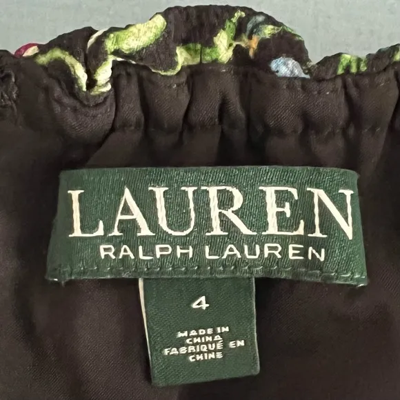 NWT Lauren Ralph Lauren Floral Off The Shoulder Maxi Dress