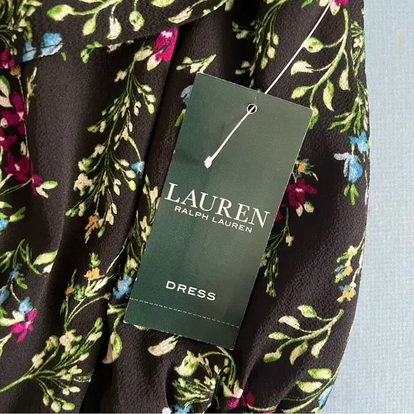 NWT Lauren Ralph Lauren Floral Off The Shoulder Maxi Dress