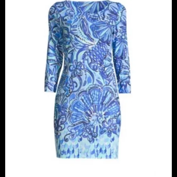 NWT Lilly Pulitzer Hollee Dress Iris Blue XS