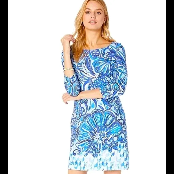 NWT Lilly Pulitzer Hollee Dress Iris Blue XS