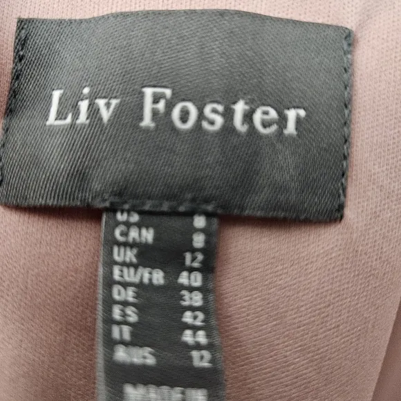 NWT Liv Foster Printed Mesh Layered Gown SZ 8 $398