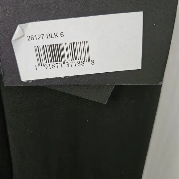 NWT Mac Duggal 26127 Black Cutout Back Formal Gown SZ 6