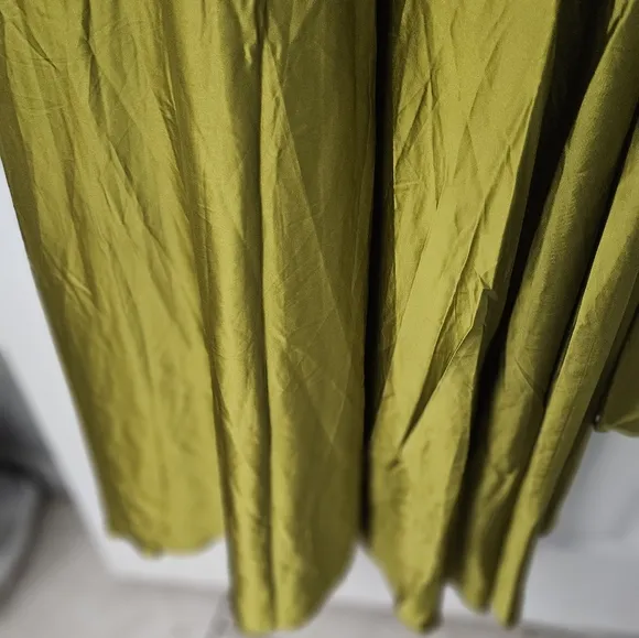 NWT Mac Duggal 49141 Chartreuse Green Asymetrical One Shoulder Dress Sz 10