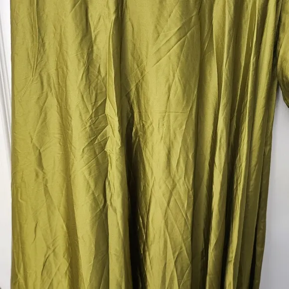 NWT Mac Duggal 49141 Chartreuse Green Asymetrical One Shoulder Dress Sz 10