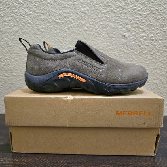 NWT Merrell Kid's Jungle Moc Gunsmoke  Slip-On Shoes Size 1.5 Youth