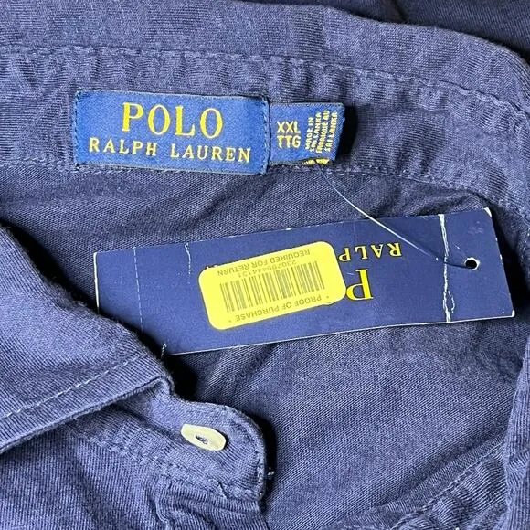 NWT Polo Ralph Lauren Sailboat Sailor Boat Yacht Regatta Pocket Soft Shirt XXL