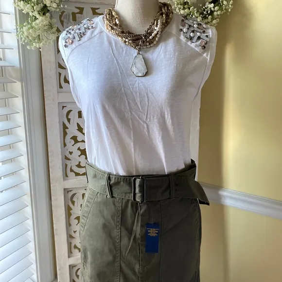 NWT Ralph Polo arena green skirt Sz2