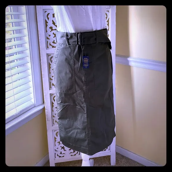 NWT Ralph Polo arena green skirt Sz2