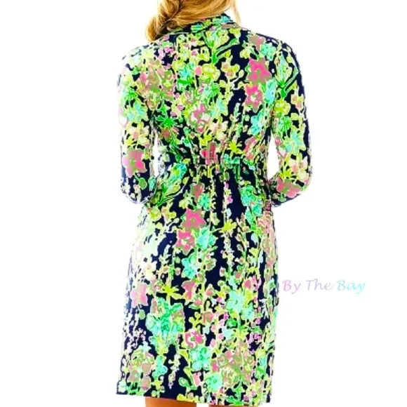 NWT RARE LILLY PULITZER ALEXANDRA DRESS BRIGHT NAVY SOUTHERN CHARM HOLY GRAIL