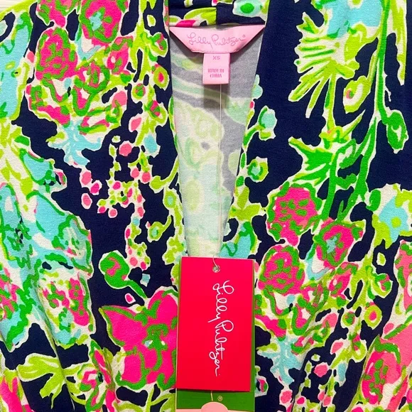 NWT RARE LILLY PULITZER ALEXANDRA DRESS BRIGHT NAVY SOUTHERN CHARM HOLY GRAIL