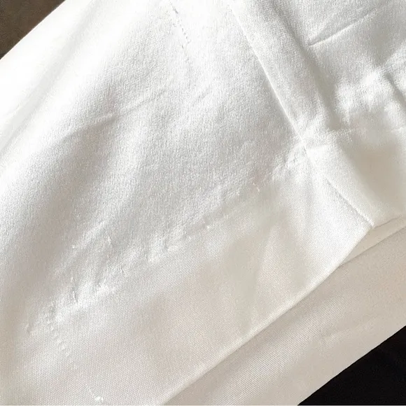 NWT RETROFETE Ivory Satin Low Rise Seam Detail Micro Mini Skirt L