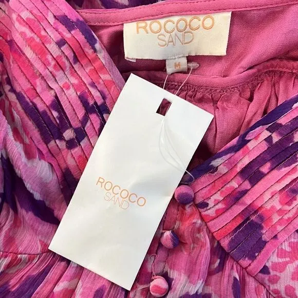 NWT ROCOCO SAND Lei Maxi Dress in Bubblegum Medium Revolve