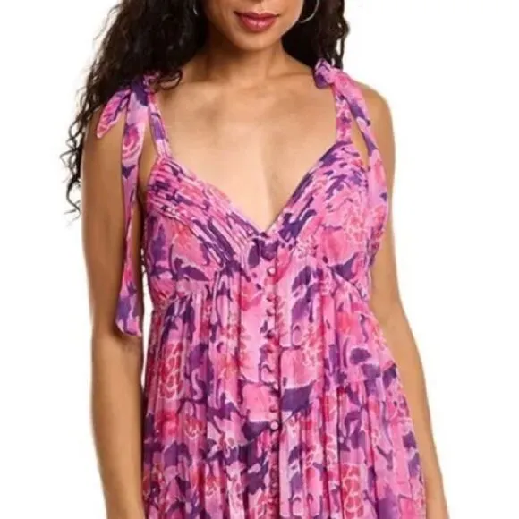 NWT ROCOCO SAND Lei Maxi Dress in Bubblegum Medium Revolve