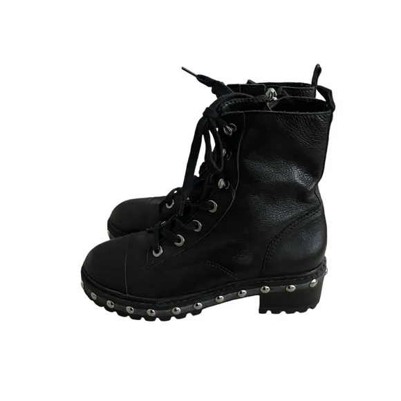 NWT Schutz Studded Leather Women Boots Size 7