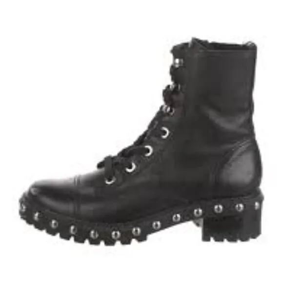 NWT Schutz Studded Leather Women Boots Size 7