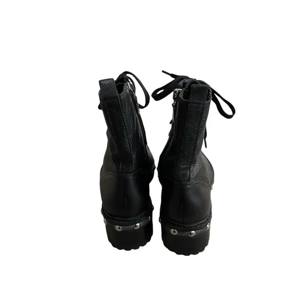 NWT Schutz Studded Leather Women Boots Size 7