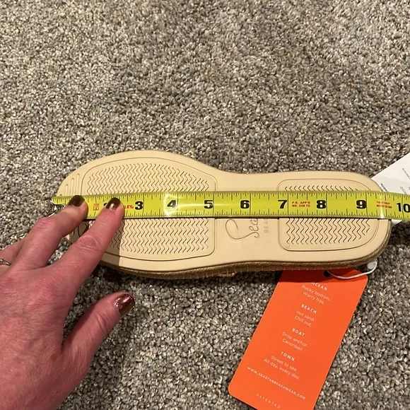 NWT SeaStar Frances Valentine Beachcomber Espadrille, 4 Girl