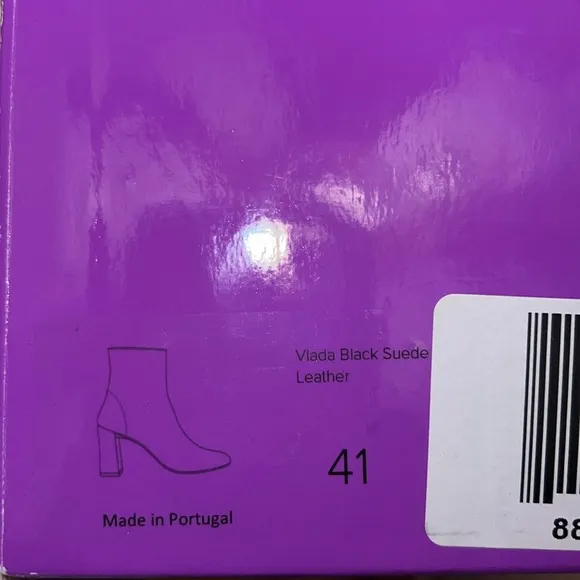 NWT size 41 (US size 10) By Far Viada Black Suede mid-calf boots side zip retai…