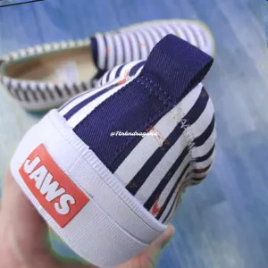 NWT Sperry Top Sider Slip On Women's Nautical Stripe Jaws Sneakers