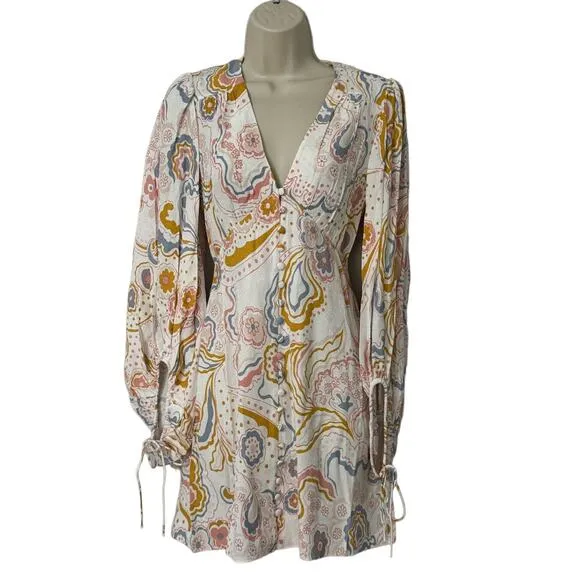 NWT Ted Baker Thelia Exaggerated Sleeve Mini Dress US Size 2