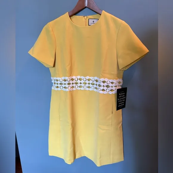 NWT TUCKERNUCK Canary Mod Camelot Dress Yellow Aspen Gold Dara Dress Size Small