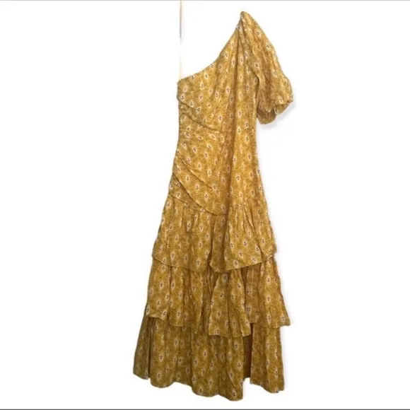 NWT VERONICA BEARD Dress Virginia Floral One Shoulder Size: 12