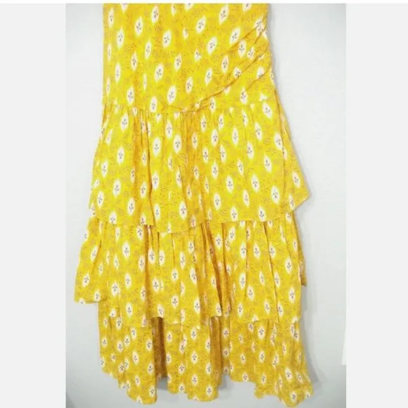 NWT Veronica Beard Virginia One Shoulder Maxi Dress Sun Multi 4