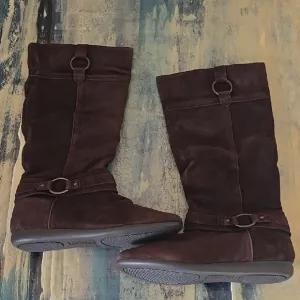NWT, Women's Brown Suede Boots 8.5