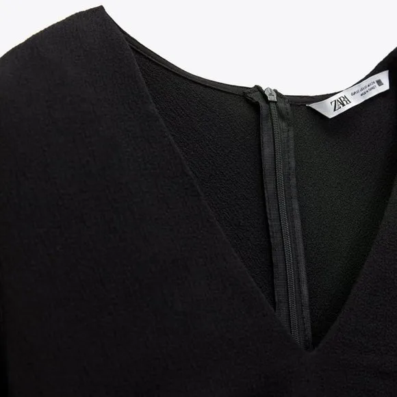 NWT ZARA RUCHED WAIST MIDI DRESS/ZARA BUSINESS CASUAL DRESS