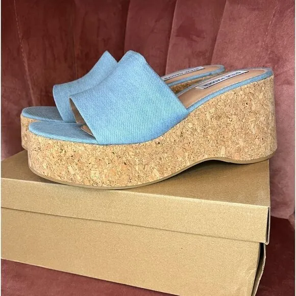 NWT STEVE MADDEN CHIPPY PLATFORM WEDGE SANDAL
