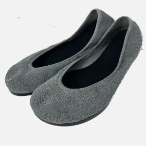 OESH Women’s Ballet Flats 8 Woven Gray Comfort Shoe Bunion Support “Dream”