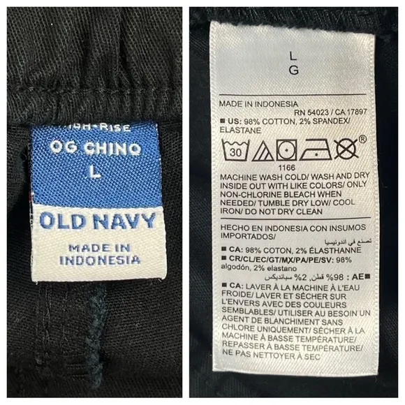 OLD NAVY Lot of 5 High-Waisted OGC Chino Shorts 3.5&quot; A-Line Wide Leg Minimalist