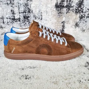 Oliver Cabell Men's Low 1 Military Sneacker Brown Blue Suede Size 42/9