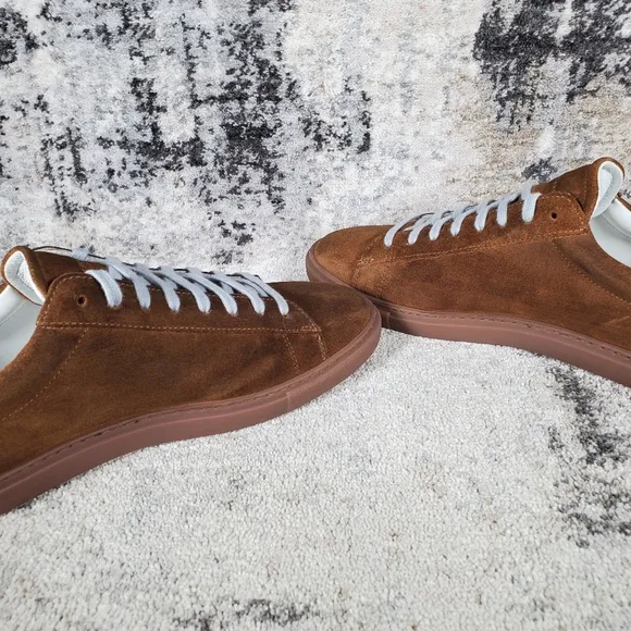 Oliver Cabell Men's Low 1 Military Sneacker Brown Blue Suede Size 42/9