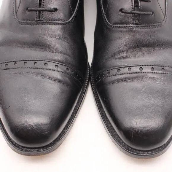 Oliver Sweeney Men's Size UK 10 Black Leather Lace-up Derby Shoes Cap Toe