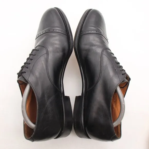 Oliver Sweeney Men's Size UK 10 Black Leather Lace-up Derby Shoes Cap Toe
