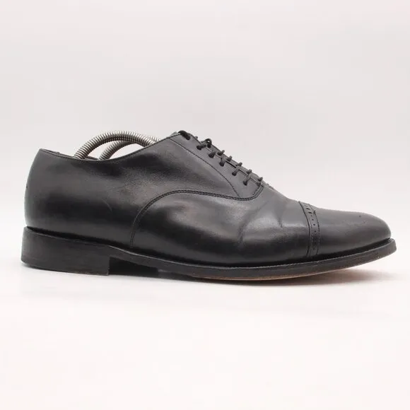 Oliver Sweeney Men's Size UK 10 Black Leather Lace-up Derby Shoes Cap Toe