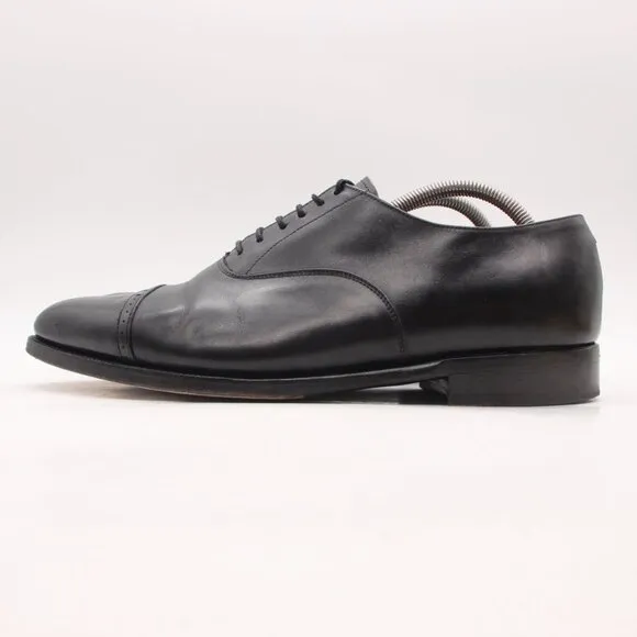 Oliver Sweeney Men's Size UK 10 Black Leather Lace-up Derby Shoes Cap Toe