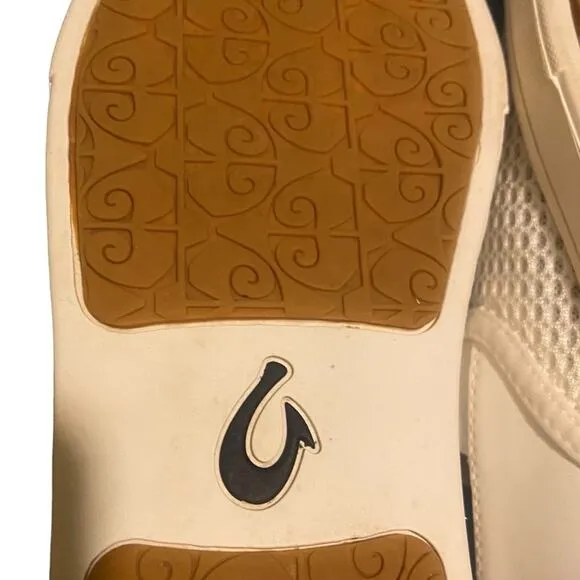 OLU KAI Pehuea White MeshWomen’s Slip-on Shoes, Size 8.5