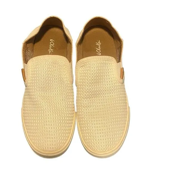 OLU KAI Pehuea White MeshWomen’s Slip-on Shoes, Size 8.5