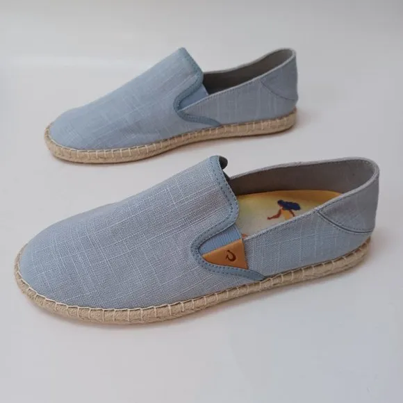 Olu Kai Shoes Kaula Pa'a Kapa Convertible Espadrille Flats Womens US 9.5
