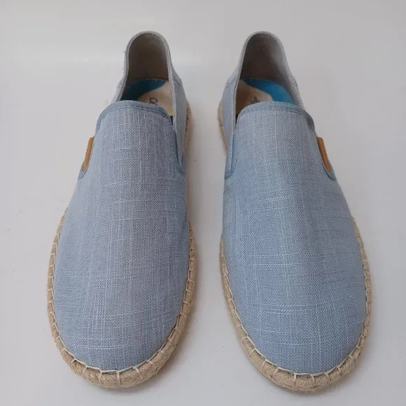 Olu Kai Shoes Kaula Pa'a Kapa Convertible Espadrille Flats Womens US 9.5