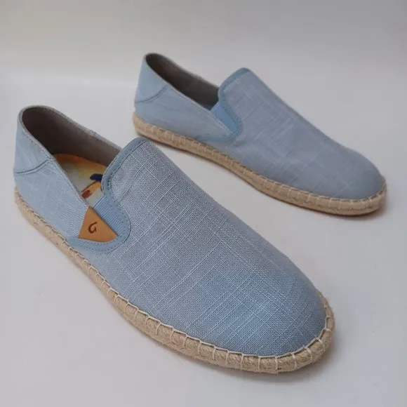 Olu Kai Shoes Kaula Pa'a Kapa Convertible Espadrille Flats Womens US 9.5