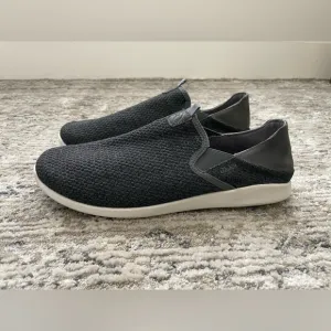 OluKai Alpha Dark Gray Mens Size 11 Slip-on Shoes Sneakers Boat Shoes Yachting