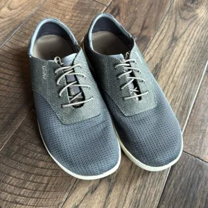 Olukai EUC Mens Shoes Nohea Moku Gray Slip On Size 9.5