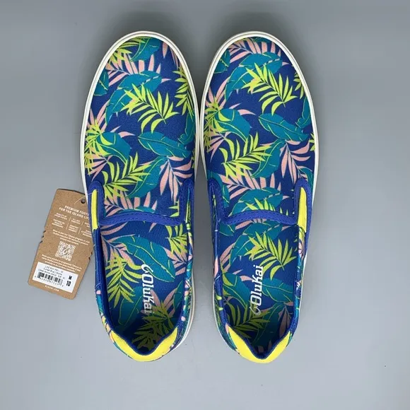Olukai Lae'ahi Pa'l Floral Slip-On Shoes Men's Sz 10 EU43