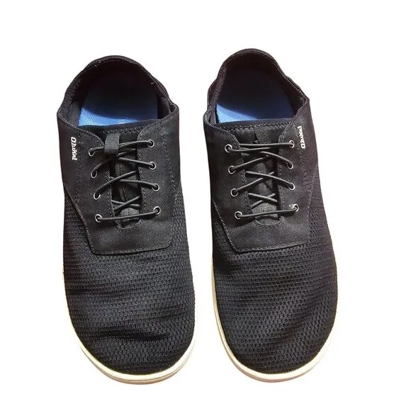 Olukai Mens Black Nohea Moku Sneakers Size 11.5 Textile Upper Boat Shoes Casual