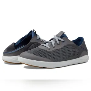 OluKai‎ Mens Moku Pae Slip On Boat Shoe Pavement Vintage Blue Sz 8